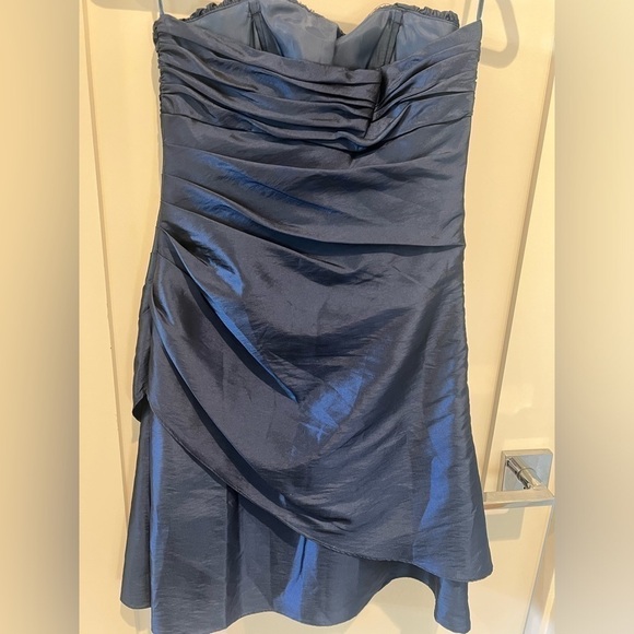 Jump Juniors Short formal Prom Dress Navy Size 3-4 - Picture 8 of 9